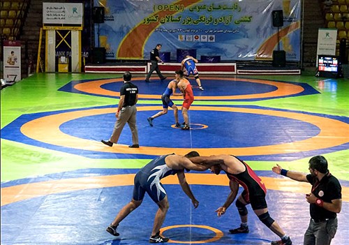 رقابت های عمومی کشتی آزاد و فرنگی بزرگسالان کشور- تهران